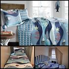 As56456234 Bedart Sealife Cotton Reversible Quilt Set Blue With 848742021897