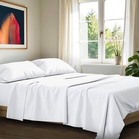 Ashton Sheets 904429523640 100% Egyptian Cotton Queen Size Set - Luxury 1200 Series Signature Col