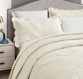 4010 Asuexpect 4010/214.25 Bedspread 3pc Set Reversible Quilt Soft Coverlet California King/king