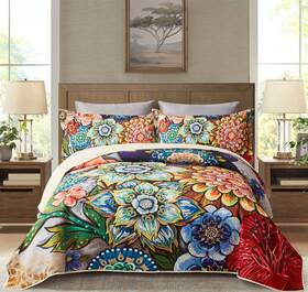 Ktbpy230202fba-c1-96x106-3 Asuexpect 3 Piece Boho Floral Quilt Sets King Size Colorful Bohemian Contemporary Flowe