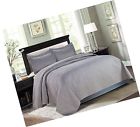 At-bs-3pc-mikanos-ltgrey-k Maii Homelinens Majiija Oversized Piece Embossed Quilted Bedspread Coverlet Set