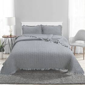 Avanti Linens 021864416233 Twin Quilt Set Luxuriously Soft Bedding With Matching Sham Farmhouse Bedr