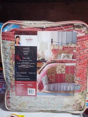 B. Smith 783048926548 Bed Bath And Beyond Twin Patchwork Quilt Diantha Reversible New