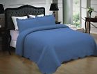 B01g2mz9s2 Mk Home Collection Quilted Bedspread Embroidery Solid Cotton 0773838006888