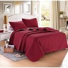 B01hhhgf52 Morden City Burgundy Solid Color Quilt Shams Inner 815139021846