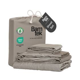 Bamtek 358547000047 100% Viscose From Bamboo Sheets Full Size Super Soft Bedding Set Cooling Sh