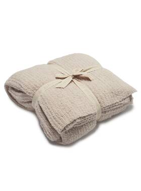 B816 Barefoot Dreams Cozychic Ribbed Bed Blanket Full/queen Stone