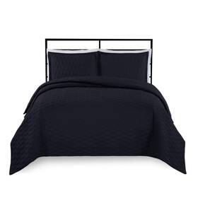 Basic Choice 757059822632 Seamless 3 Piece Quilt Set Stitched Lightweight Coverlet Bedspread I