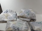 K-093313 Bb- Cozy Line Home Fashions Piece Nina Floral Cotton Quilt Set