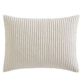 Beatrice Home Fashions 048986948992 Channel Chenille Standard Sham Ivory