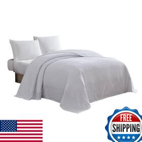 B00fpekcjk Beatrice Home Fashions Channel Chenille Bedspread Full White Chnbspfuwht