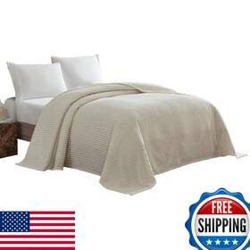 B00fpekh1i Beatrice Home Fashions Channel Chenille Bedspread Full Ivory Chnbspfuivy