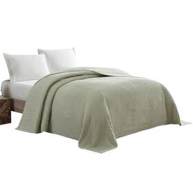 B00k9era82 Beatrice Home Fashions Channel Chenille Bedspread Queen Sage Chnbspqnsag
