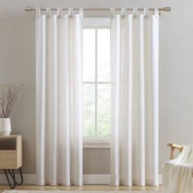 Mnrppr84bt Beatrice Home Fashions Monroe Light Filtering Curtains With Button Tab Top P