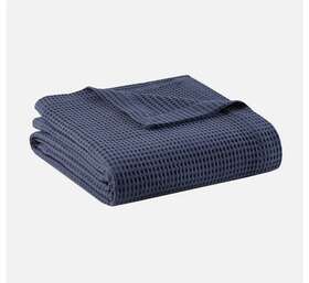 Ollx-br51n-3830 Beautyrest Cotton King Blanket With Indigo Finish Br51n-3830