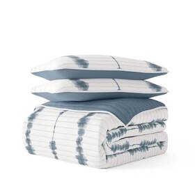 Becky Cameron 196901019088 Quilt/coverlet Bedding Set King Soft Reversible Microfiberblue 3pc