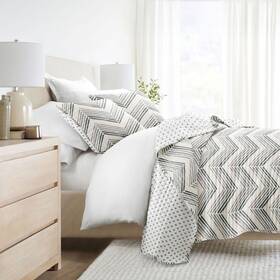 88167393 Becky Cameron Geometric And Floral Modern Reversible Quilt Shams Set -