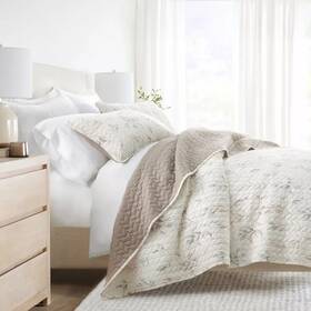 88167398 Becky Cameron Geometric And Floral Modern Reversible Quilt Shams Set -