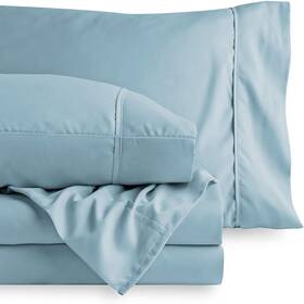 Bh-600tc-pc-olqueen-lbso Bedding Homes 06 600 Tc Percalecotton Sheets For Olympic Queen Size Bed - Percale Cotton Sheet