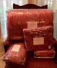 Bedding Shams Barn King Quilt Scarlet - Paisley 3 Set Pottery Nip Euro Silk