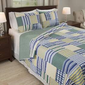 Bedford Home 886511903098 Quilt Set King Multicolor
