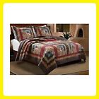 Bedroom Rustic Set Country Quilt Piece King 3 Oversize Sham Bedding Cabin