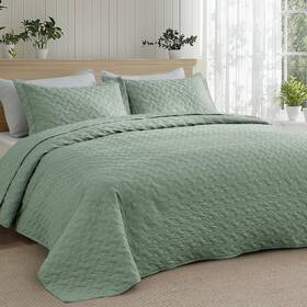 B0ccjd991k Bedsure Quilts Twin Size Lightweight Bedspreads Basket Weave Pattern Soft Quilt