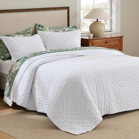 Us000099wtw Bedsure Twin Quilt - Ultra Soft / Xl 01 Bright White Clover