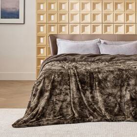 Usa9a2ar3qu Bedsure Gentlesoft Sherpa Fluffy Blanket Queen 90 X 02 - Brown