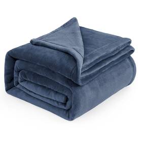 Usb0a5a3al4ki Bedsure Gentlesoft Fleece Blankets King Size 108 Inch X 90 Mineral Blue