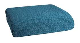 13419 Belizzi Home 100% Cotton Bed Blanket Queen 90 In X Teal Green