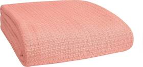 70160 Belizzi Home 100% Cotton Bed Blanket Breathable Twin 60 In X 90 Peach