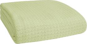 70342 Belizzi Home 100% Cotton Bed Blanket Twin 60 In X 90 Sage Green
