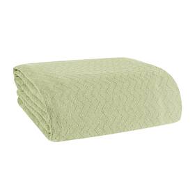 70498 Belizzi Home 100% Cotton Bed Blanket Breathable Twin 60 Inch X90 Sage Green