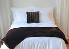 Bella Notte Contessa Large Throw Blanket With Silk Velvet Back In Bordeaux 805379310121