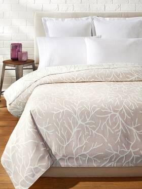 Belle Epoque 740504911494 Coral Glory Coverlet King Taupe