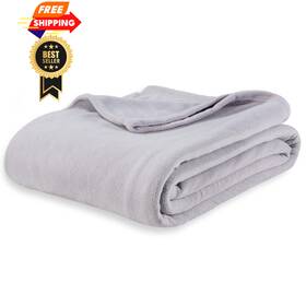 Berkshire Blanket 791551688693 Microfleece King Size Bed King/cal Chateau Gray
