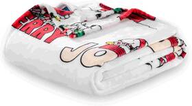 E0483-kg-jp2 Berkshire Blanket Peanuts King 90 In X 108 Christmas Snowy Scene
