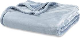E0555-kg-18f Berkshire Blanket Classic Velvetloft Solid Bed King/cal King Polar Blue