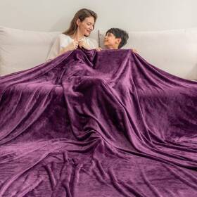 E0583-ok-502 Berkshire Blanket Velvetloft Big Oversized King Family 120x120 Eggplant