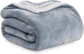 E0599-tw-18f Berkshire Blanket Blanket-sherpa Fleece Warm And Twin/twin Xl Polar Blue