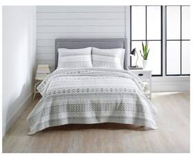 Better Homes & Gardens 041808063118 And Embroidered Stripe F/q Quilt Only