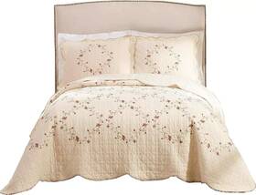 Better Homes & Gardens 041808953365 And Hannalore Quilt Blanket Bedding Embroidered King