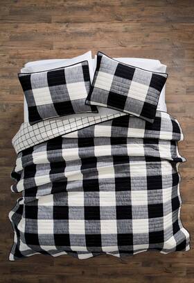 Better Homes & Gardens 041808971505 And Buffalo Plaid Cotton Quilt For All Ages King Black