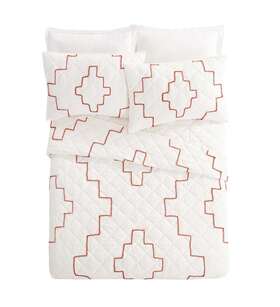 Better Homes & Gardens 580110515576 And Red Global Diamond Full/queen Cotton Quilt