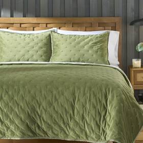 Bh8444409622-18 Better Homes & Gardens And Embroidered Velvet Quilt King Dark