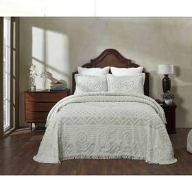 Better Trends 193675047248 Heirloom Collection 100% Cotton Tufted Lightweight Medallion