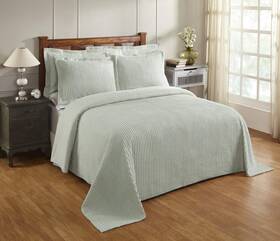 Better Trends 371410481186 Chenille Bedspreads Full/double Jullian Collection Bold Stripes