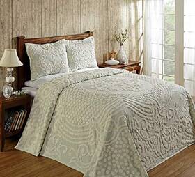 Better Trends 840053026899 100% Cotton Chenille Bedspreads Queen Size Florence Collection