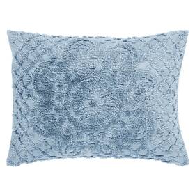 Better Trends 840053054793 Trevor 100% Cotton Tufted Chenille Medallion Blue Full/double Beds
